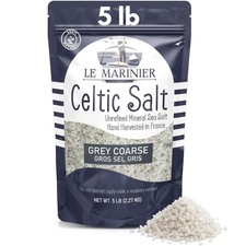 Celtic Salt Organic Grey Coarse, 5lb | Mineral Rich, 100% Natural, Unrefined Fre picture