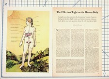 Vintage "Effects of Light on Human Body" Article Print 1960s 8 Pages picture