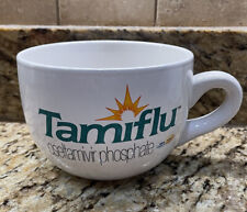 Tamiflu Advertising Coffee Soup XL White Mug Pharmaceutical Rare Medical 24 oz picture