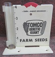 Vintage Tomco Genetic Giant Farm Seed Rain Gauge & Recorder Corn Sorghum seeds picture