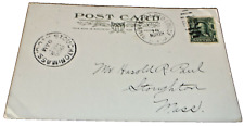 1906 NORTHERN PACIFIC BILLINGS & RED LODGE MONTANA RPO HANDLED POST CARD picture