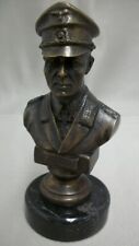 WW2 German General Feldmarschall  Erwin Rommel Bronze Bust picture