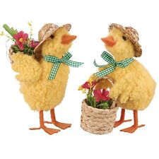 Primitives by Kathy Spring Ducks Set 2 Critter Easter Decor Decoration Felt Mice picture