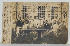 RPPC Wine Tasting Lots of Bottles 1905 France to Minneapolis MN Postcard Q11 picture
