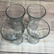 Vintage Coca Cola Clear Flared Glasses Tumbler 16 oz Heavy Glass by Libbey (4) picture