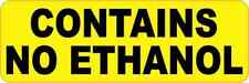 6in x 2in Contains No Ethanol Sticker Car Truck Vehicle Bumper Decal picture