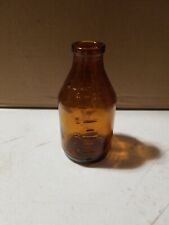 Vintage Clapp's 4 oz  Baby Fruit Juice  Glass Bottle Original Amber picture