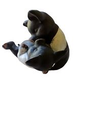 Black And White Kissing Pigs Figurines picture