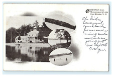 1912 Greetings Monomonack Lake East Rindge NH New Hampshire Postcard picture
