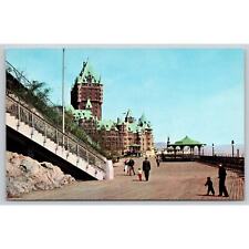 Postcard Canada Quebec Promenade Linking Dufferin Terrace To Plains Of Abraham picture