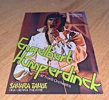 1970's ENGELBERT HUMPERDINCK Color Postcard DEL WEBB'S SAHARA TAHOE picture