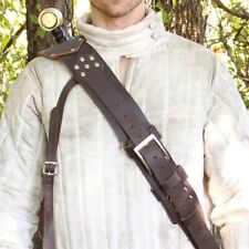 Medieval Renaissance Cheshire Knight’s Authentic Leather Baldric Sword Sheath picture