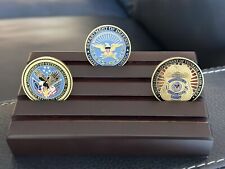 DoD Department Of Veterans Affairs VA Police Officer W/ Walnut Wood Holder USA picture