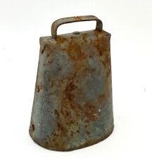 Antique Cow Dinner Bell Percussion Musical Instrument Steel Metal 3 3/4” Vintage picture