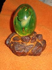Lava Dragon Egg Transparent Resin Statue Baby Dragon Night Light base Home Decor picture