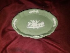Wedgwood Jasperware sage green vintage 1980's small dish picture