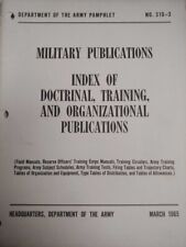 US Forces - Index Of Doctrinal, Training & Organizational Publications w/C1 & C2 picture