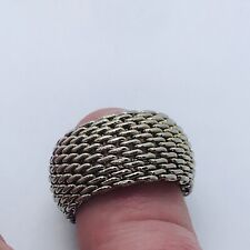 9g SIZE 7 SOMERSET LINK STERLING SILVER FINE JEWELRY RING HIGH QUALITY picture