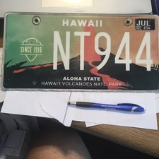hawaii volcanoes national park LICENSE PLATE LOW PRICE SMALL DEFECTS, SHIPSFAST picture