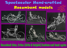 RECUMBENT CYCLES BIKES TRIKES - Fantastic hand-crafted gift ideas for all picture