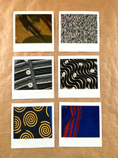 Original Polaroid Image Instant Photograph Bundle 6 Clothing Fabric Macro 1990s picture