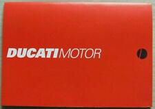 DUCATI MOTORCYCLES AT MILAN MOTORSHOW Press Pack Text Brochure Photos Oct 1997 picture
