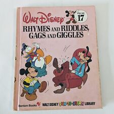 1983 learning book Walt Disney rhymes and riddles gags and giggles volume 17 picture