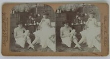 After The Party - Vintage 1900 Stereoview Photo Card William H. Rau picture