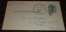 FEBRUARY 1950 UNION PACIFIC OMAHA & OGDEN TRAIN #6 RPO HANDLED POST CARD picture