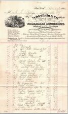 W.H. Schieffelin & Co 1904 Letterhead William St NYC Wholesale Druggist Vignette picture