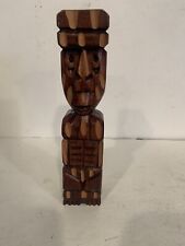 Vintage Wooden Totem Statue Handmade From Panama 10” Unique Item See All Photo picture