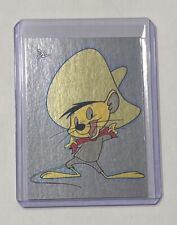 Speedy Gonzales Platinum Plated Artist Signed Looney Tunes Trading Card 1/1 picture
