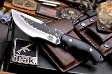 CFK IPAK Handmade D2 Custom Micarta Hunting Tracker Bushcraft Knife Set 05H picture