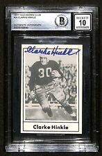 Clarke Hinkle 1977 Touchdown Club #30 Signed Auto Grade 10 BECKETT  picture