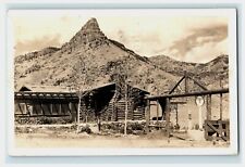 1940 Cody Wyoming Texaco Gas Pump Station - Ice Cream ADV RPPC Mountain picture