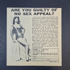 1964 Curves + Plus Are You Guilty of No Sex Appeal? Vintage Print Ad New York picture