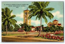 1943 St Patrick Roman Catholic Church Shrine Miami Beach Florida Posted Postcard picture