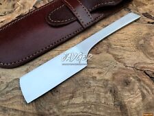 Handmade Kamisori Style Straight Razor-Knife-One Piece-Leather cover-gift picture