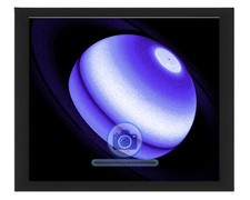 SATURN RINGS HEATING UPPER ATMOSPHERE 8X10 FRAMED PHOTO picture