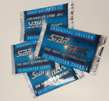 1992 Star Trek The Next Generation Collector Cards Inaugural Edition 4 packs picture