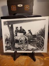 1948 Press Photo Native American Family Crossing Narrow Road By Wagon In Navajo  picture