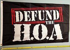 DEFUND THE HOA FLAG FREE USA SHIP HOA BS Home Fun Beer Busch Bud Poster Sign 3x5 picture
