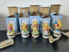 Classic Pooh Porcelain Hinged Box Disney set of 5 | (Jan, Apr, May, Jul, Sep) picture