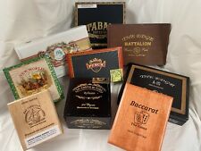 Lot of 8 Premium Cigar Boxes - Random Selection decorative wooden and hard board picture