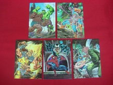 1992 MARVEL MASTERPIECES - BATTLE SPECTRA COMPLETE 5 CARD SET 1-D - 5-D BEAUTIES picture