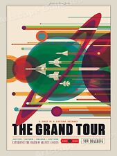 “Grand Tour of the Solar System” Space Exploration Retro Travel Poster - 18x24 picture
