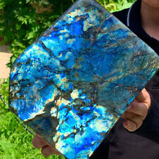 9.9LB Natural Gorgeous Labradorite Quartz Crystal Stone Specimen Healing picture