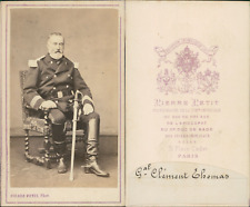 Pierre Petit, Paris, General Clément-Thomas Vintage CDV albumen business card. picture