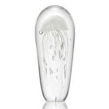 AG White Jellyfish 12 Inch Glow Figurine Ocean Theme Decorative Accent picture
