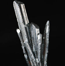 93Ct Top Class Bright Stibnite Crystal Cluster Mineral Samples / Hunan, China picture